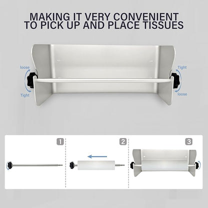 G-Sunny Garage Paper Towel Holder, Aluminum Wall-Mount Paper Towel Holder - Image 4