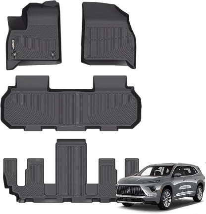 GINOWY-Floor Mats for Buick Enclave 2025, TPE All Weather Protection 2025 by GINOWY