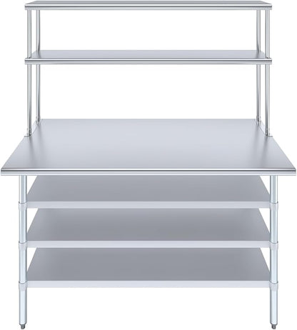 Amgood 30" x 60" Stainless Steel Work Table - Image 2