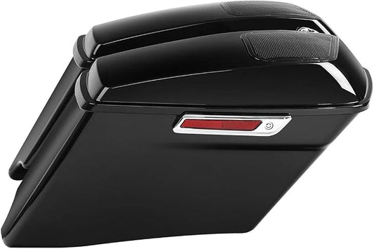 XFMT Motorcycle 4" Extended Stretched Hard Saddlebags Saddle Bags by XFMT