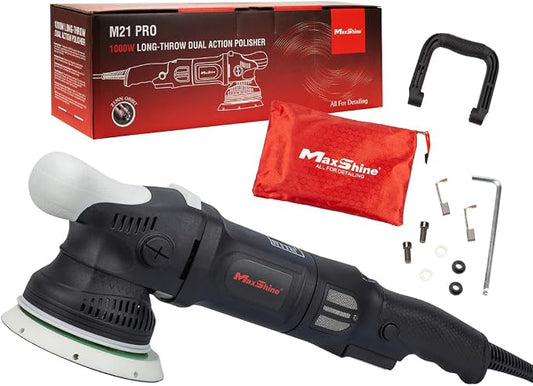 Maxshine Pro DA Polisher M21 Pro | 21mm Throw, Ergonomic Grip, Low Vibration | by Maxshine