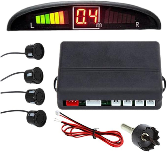 ZONETECh New 4 Parking Sensors LED Display Car Reverse Backup Radar System by ZONETECH