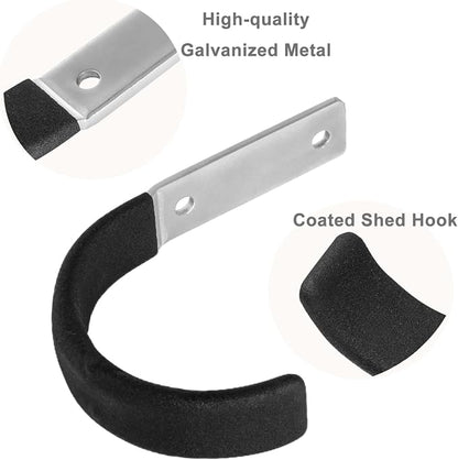 Garage Storage Ladder Hanger 2 Pcs, Upgraded Hose Hanging Hooks, Yard Tool - Image 4