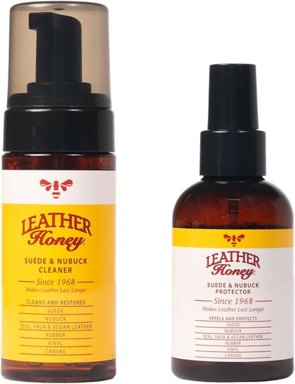 Leather Honey Suede & Nubuck Care Kit: Cleaner, Suede Brush & Eraser: Clean - Image 2