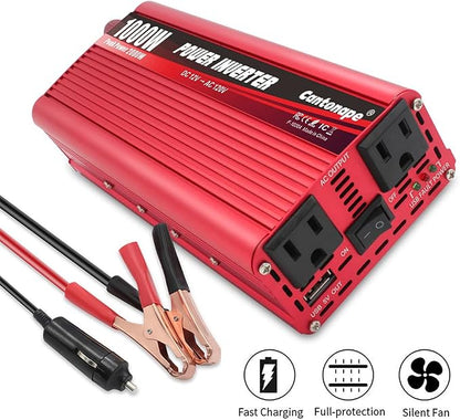 1000W/2000W DC 12V to 110V/120V AC Power Inverter Converter - Image 6