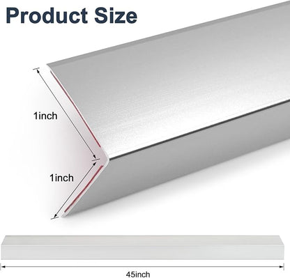 4PCS 45" Aluminum Metal Corner Protectors, Self Adhesive Corner Guards - Image 2