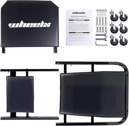 Mechanic Creeper 40inches 3-in-1 Z Seat 480lbs Capacity, Foldable Garage Chair - Image 7