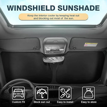 Cartist Custom Fit for Windshield Sunshade 2015-2022 GMC Canyon Sun Shade - Image 2