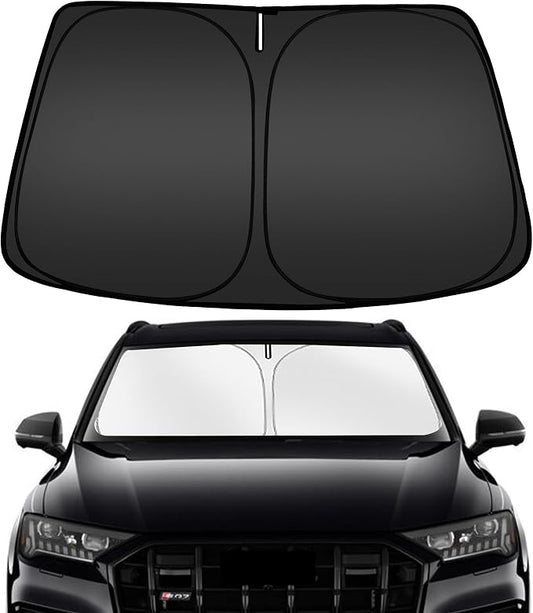 ARISMOTOR Windshield Sun Shade for Audi Q7 2016-2025, Custom Fit Foldable Front by ARISMOTOR