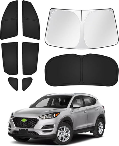 Sunshades for Hyundai Tucson 2016-2021 Accessories Windshield Sun Shade Side by Canvcle