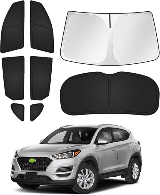 Sunshades for Hyundai Tucson 2016-2021 Accessories Windshield Sun Shade Side by Canvcle