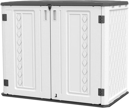 KINYING Outdoor Storage Shed-Horizontal Storage Cabinet Waterproof by KINYING