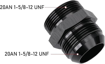 20AN Male Flare to 20AN ORB O-ring Boss Fuel Pump Rail Adapter Fitting Aluminum - Image 2