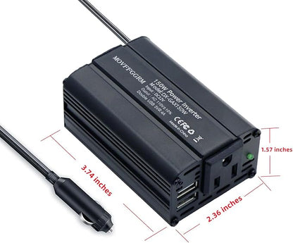 150W Power Inverter 12V DC to 110V AC Car Plug Adapter Outlet Converter - Image 4