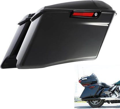 XFMT Motorcycle 4" Extended Hard Saddlebag Fit by XFMT