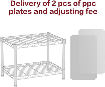 SINGAYE 2 Small Wire Shelves Garage Pantry Close Home Organizers and Storage - Image 4