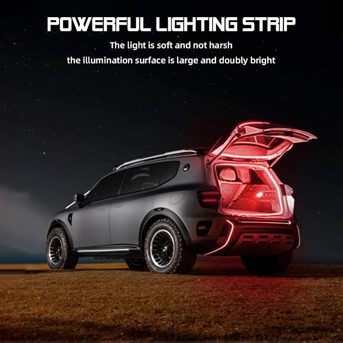 Car LED Strip Light For Trunk, 158Inch IP67 Silicone Waterproof Neon Light - Image 5