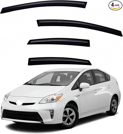 Window Visors Rain Guards fits 2010-2015 Prius, Out-Channel Window Wind by Unknown
