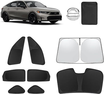 8pcs Car Window Shades for 11th Gen Honda Civic 2022-2025 Accessories, by Unknown
