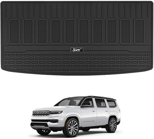 3W Cargo Liner Compatible with Jeep Grand Wagoneer 2022-2024 2025 7 Passenger by 3W