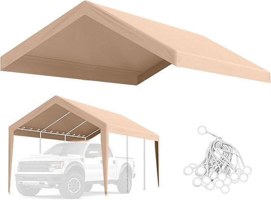 12'x20' Canopy Replacement Cover, Beefull Carport Replacement Canopy by Beefull