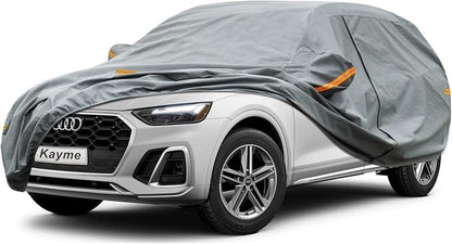 Kayme Heavy Duty SUV Car Cover Waterproof All Weather, Full Exterior Covers Sun by kayme