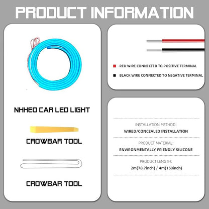 Car LED Strip Light For Trunk, 158Inch IP67 Silicone Waterproof Neon Light - Image 8