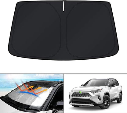 KUST Windshield Sun Shade for Toyota RAV4 2019-2023 2024 2025 Window Shade Sun by KUST