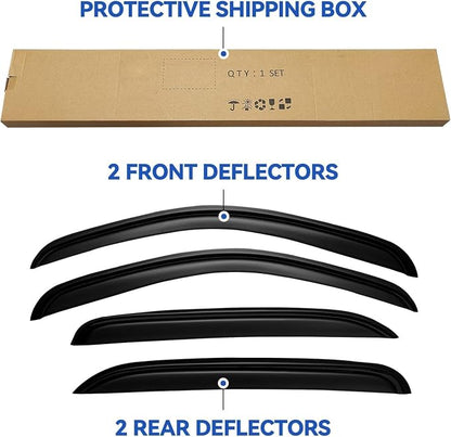Window Visors Rain Guards for 2007-2013 Chevy Silverado/GMC Sierra - Image 6