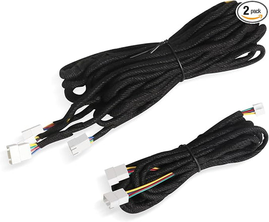 2PCS RGB Acrylic Interior Car LED Strip Light Extension Wire, which fit by MAODANER