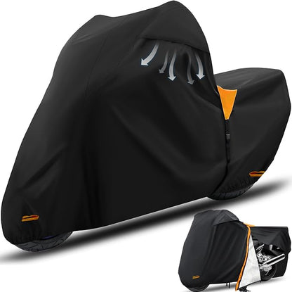 Motorcycle Cover, Waterproof Zipper Outdoor Cover - Image 7