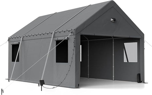 10x20 Carport Canopy, Heavy Duty Car Port, Portable Car Ports Garage by BENASS