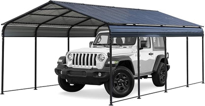 Verano Garden 12 x 20 FT Metal Carport, Heavy Duty Carport Canopy - Image 9