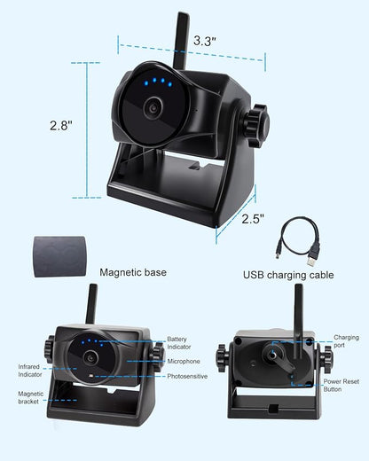 1080P Magnetic Wireless Backup Camera, WiFi Hitch Camera - Image 9