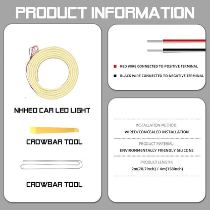 Car LED Strip Light For Trunk, 158Inch IP67 Silicone Waterproof Neon Light - Image 8