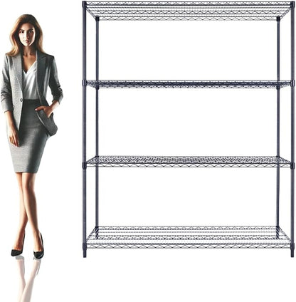 60"x24"x72" Premium Metal Steel 4-Tier Wire Shelving NSF 3200 LBS MAX Capacity by UtilityBasics