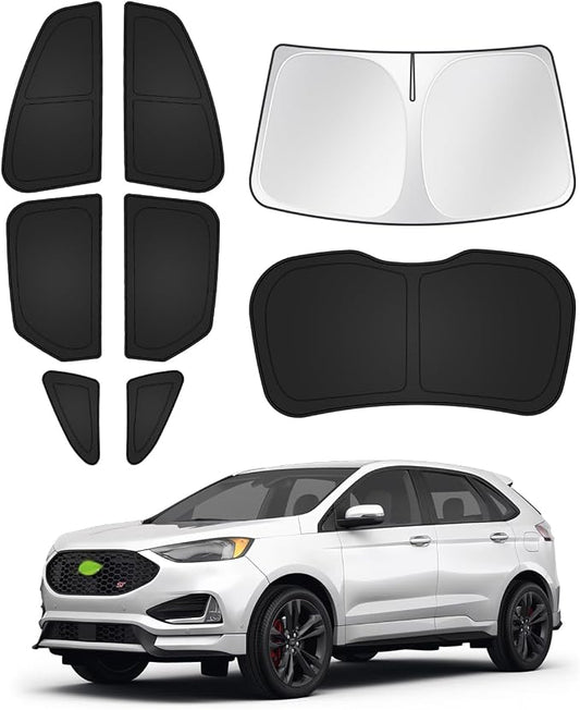 Sunshades for Ford Edge 2015-2024 Accessories Windshield Sun Shade Side Rear by Canvcle