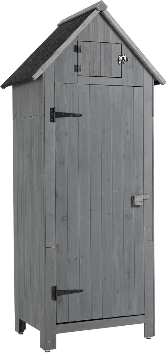 30.3" L X 21.3" W X 70.5" H Outdoor Storage Shed by Gejok
