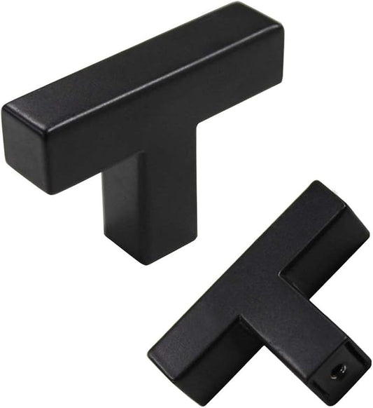 goldenwarm 15 Pack Black Cabinet Knobs Kitchen Cabinet Handles Stainless Steel by goldenwarm