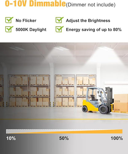 400W LED Linear High Bay Light, 60000LM Linear High Bay Shop Light Commercial - Image 6
