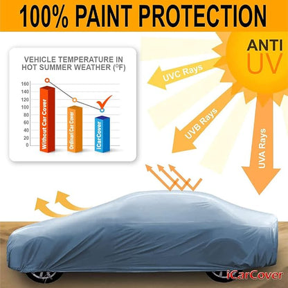 iCarCover Premium Car Cover for 1958-1961 Chevy Nomad Wagon Heavy Duty - Image 6