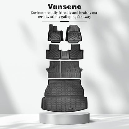 Vanseno Floor Mat & Cargo Liner & Backrest Mat Compatible - Image 7