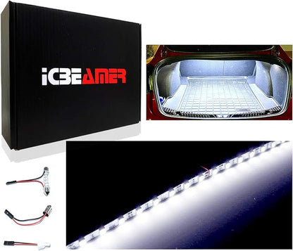 ICBEAMER Super White 12" inch 24-SMD-2835 Chips LED Strip Light Universal Fit - Image 2