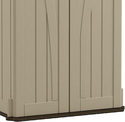Suncast 22 Cubic Feet Capacity Tall Plastic Vertical Outdoor Shed - Image 8