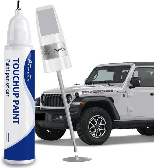 Silver Zynith Touch Up Paint for JEEP-Exact Match–Chips and Nicks Car Paint by Artbreath