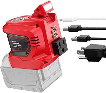 Power Inverter Compatible with Milwaukee 18V Battery, Ecarke 200W Portable by Ecarke