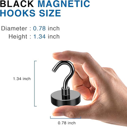 LOVIMAG Magnetic Hooks for Cruise Cabins, 40lbs Black Magnetic Hooks for - Image 3