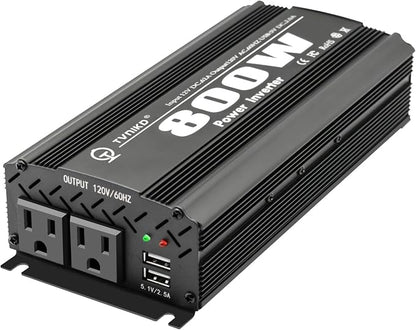 800W Power Inverter DC 12V to AC 110V Car Inverter Adapter Converter by TVNIKDPOWERINVERTER
