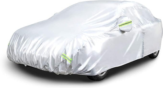 Amazon Basics Silver Weatherproof Car Cover by AmazonBasics