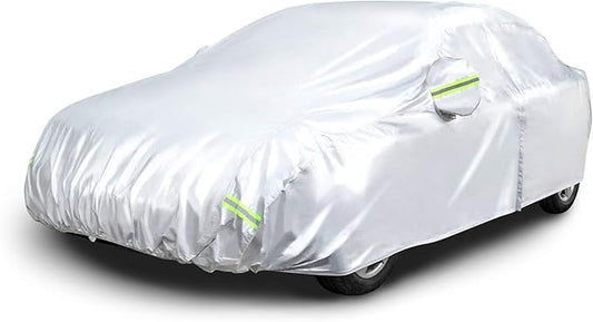 Amazon Basics Silver Weatherproof Car Cover by AmazonBasics
